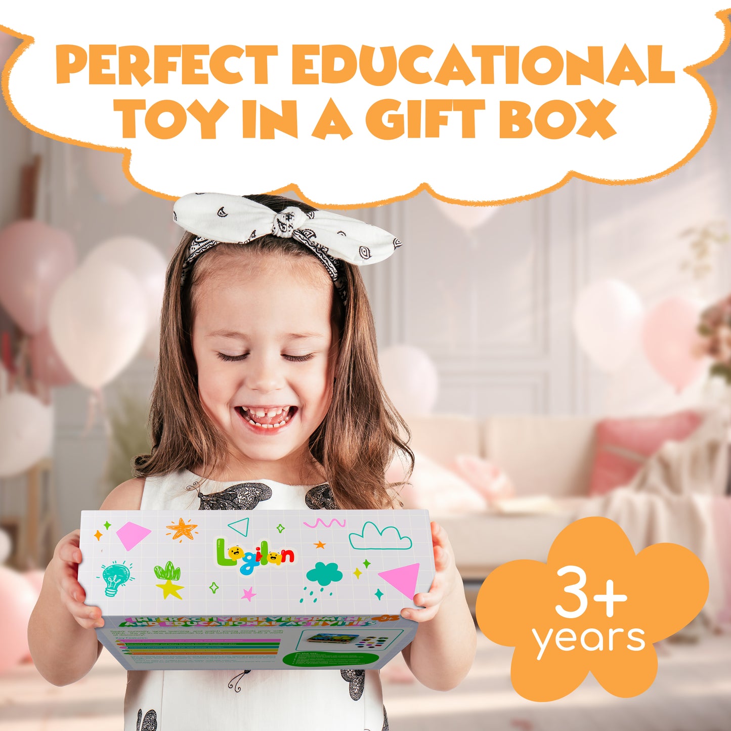 I.D.E.A. Farm – 3-in-1 Educational Toy for Ages 3+ | Tractor Puzzle, Tangram & Shape Sorter