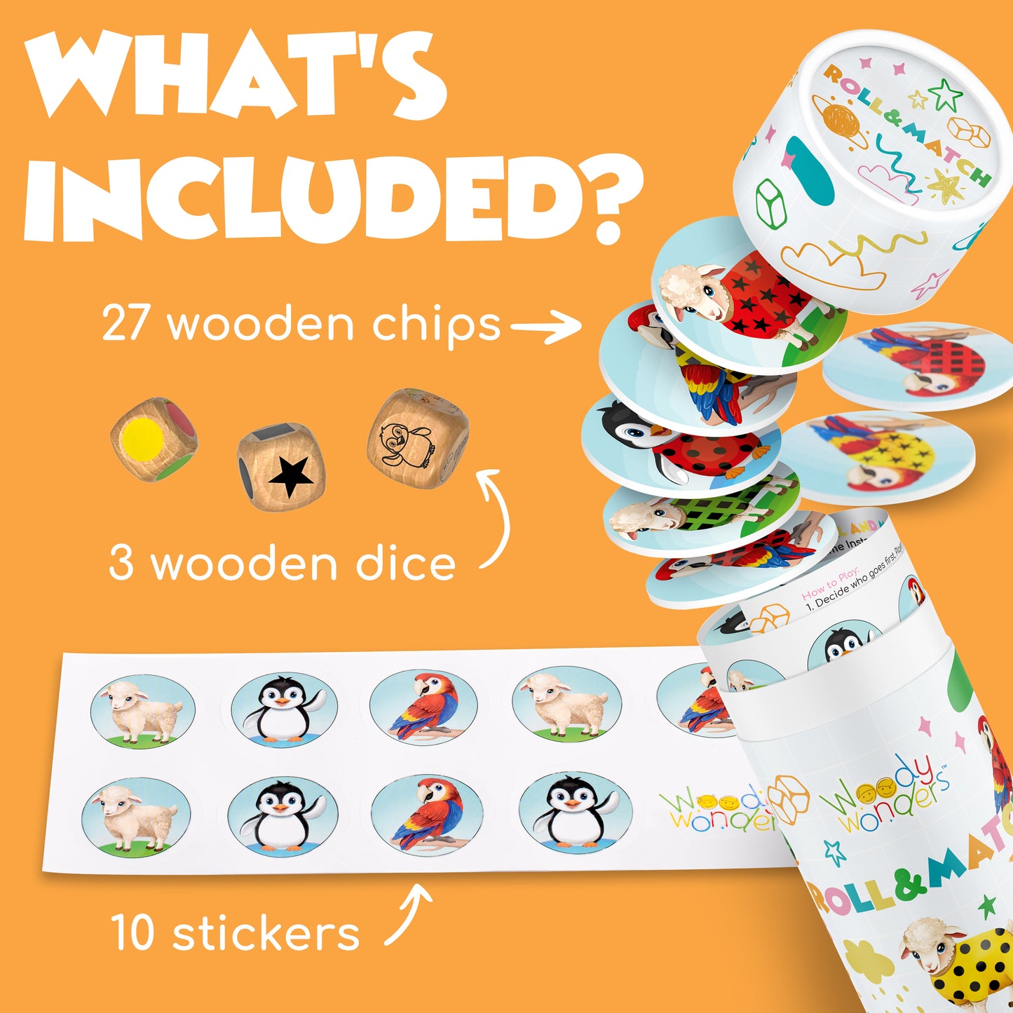 Roll & Match – Animal Memory & Matching Game for Ages 3–5 | Preschool STEM Board Game