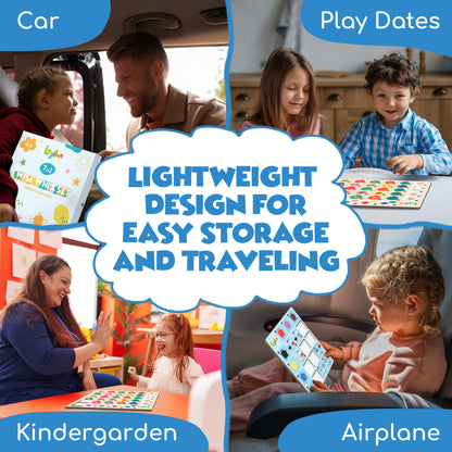 Wise Whiz – 7-in-1 Logic & Memory Game Set for Kids Ages 4–8 | STEM Puzzles & Matching Boards