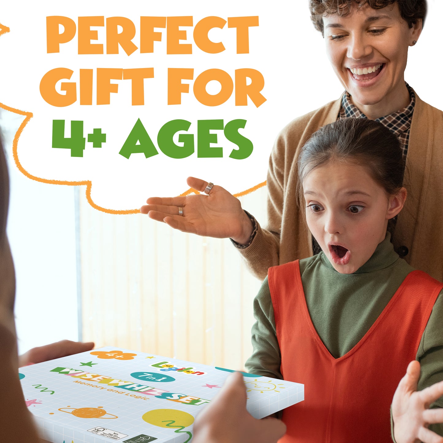 Wise Whiz – 7-in-1 Logic & Memory Game Set for Kids Ages 4–8 | STEM Puzzles & Matching Boards